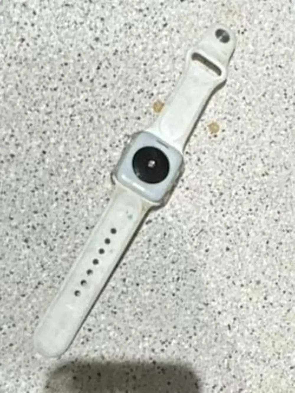 LOCKED Apple Watch SE 40mm Silver Aluminum Case with White Silicone Sport Band